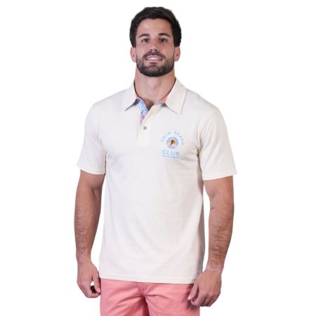 Polo Rugby Palm Beach Manches Courtes blanc cassé - Ruckfield