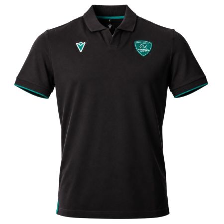 Official Section Paloise black rugby polo adult 26/27 Macron