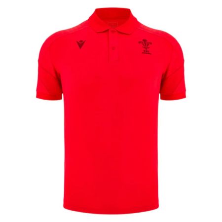 Rugby Polo Shirt Wales Red 2025/2026 - Macron

