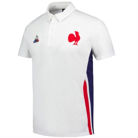 Polo Rugby Présentation France 2023/2024 Blanc - Le Coq Sportif