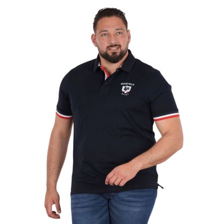 Rugby Polo Ruckfield French Rugby Club Short Sleeves Navy Blue - Ruckfield