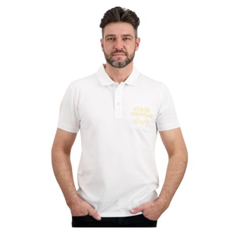Stade Toulousain Times Rugby Polo Short Sleeves White 2025 - Stade Toulousain

