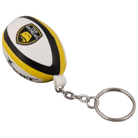 Gilbert foam rugby ball key ring yellow black Stade Rochelais