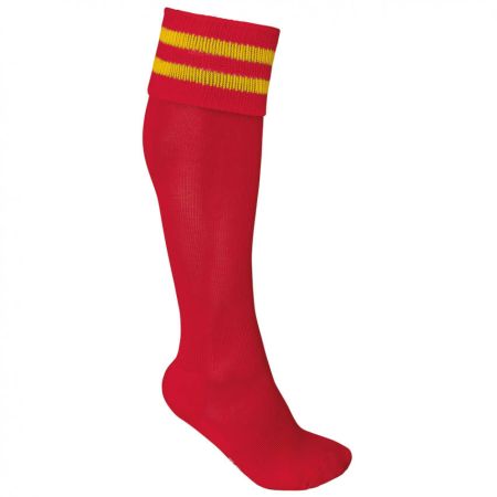 Rugby Socks Red/Yellow Stripes - ProAct
