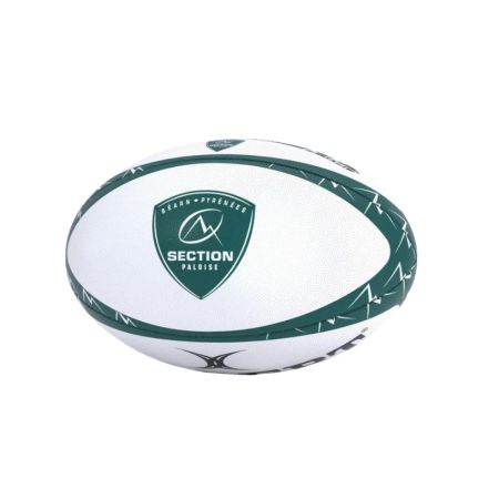 Gilbert Section Paloise replica rugby ball yellow blue size 5