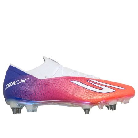 Skechers SKX_2 Elite SG rugby shoes black blue pink side view