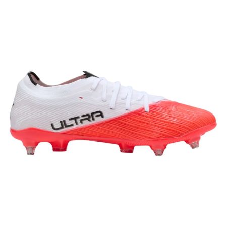 Puma Ultra Nitro 7 rugby boot side profile view red white