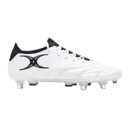 Gilbert Icon Play 2.0 6S white leather rugby boots
