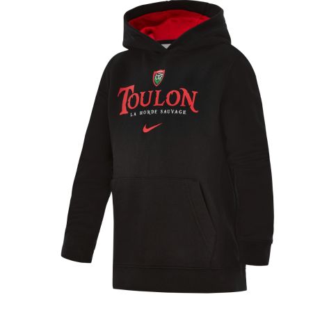 RC Toulon kids hoodie Nike black red front view