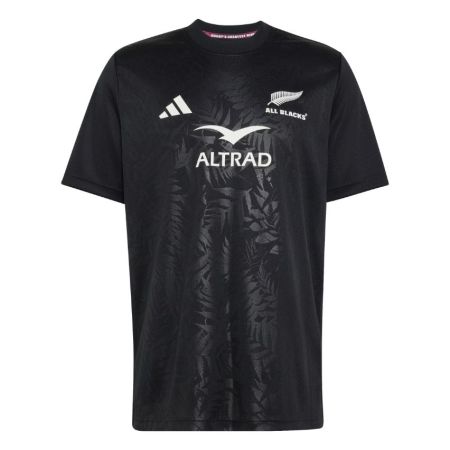 All Blacks black rugby jersey adidas 2026 Silver Fern