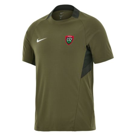 RC Toulon Nike training T-shirt khaki charcoal front emblem