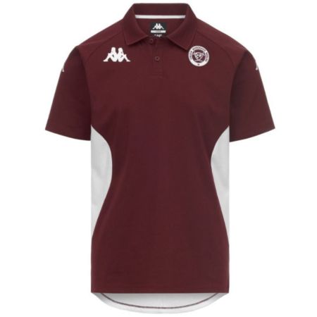 UBB Mindatti 2 Kappa rugby polo bordeaux white