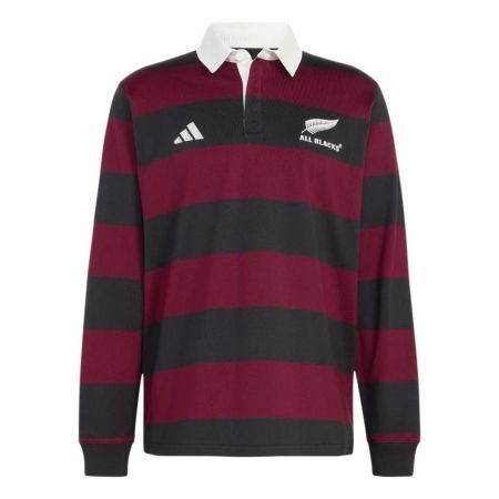 All Blacks Heritage Maroon Rugby Polo Adidas Men