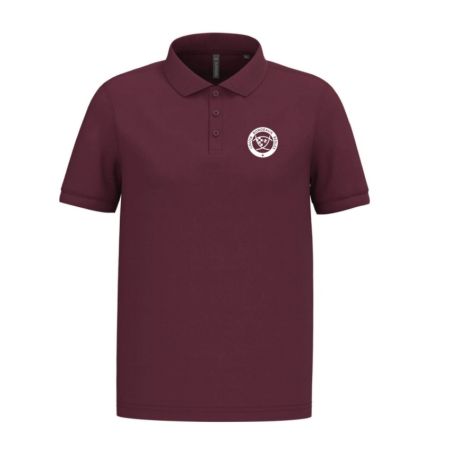 UBB Bordeaux rugby supporter polo Kariban burgundy