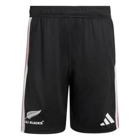 All Blacks black white rugby training shorts Adidas