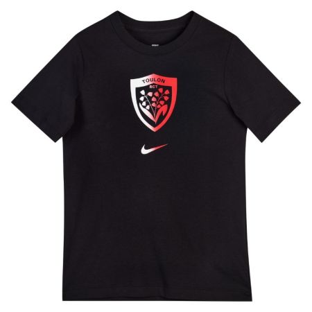 Nike RC Toulon black children's t-shirt gradient red white emblem