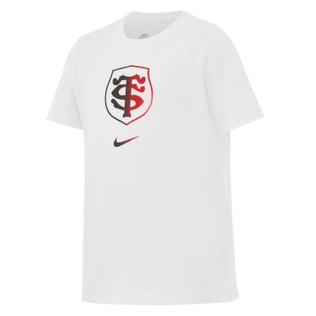 White children's t-shirt Stade Toulousain Nike official crest on chest
