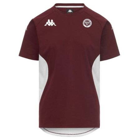 UBB Millado 2 burgundy white exit t-shirt Kappa front view