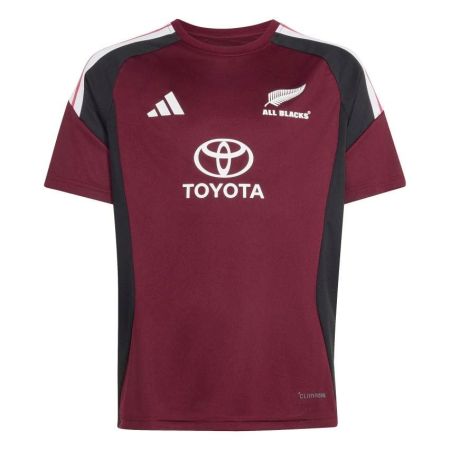 All Blacks Maroon Kids Rugby T-shirt Adidas Performance