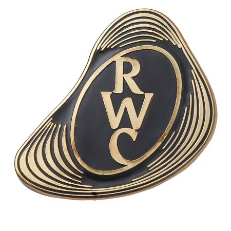 Gold official logo Rugby World Cup 2027 pin premium finish