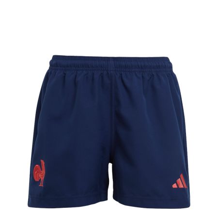 France Kids Blue Rugby Shorts – Adidas