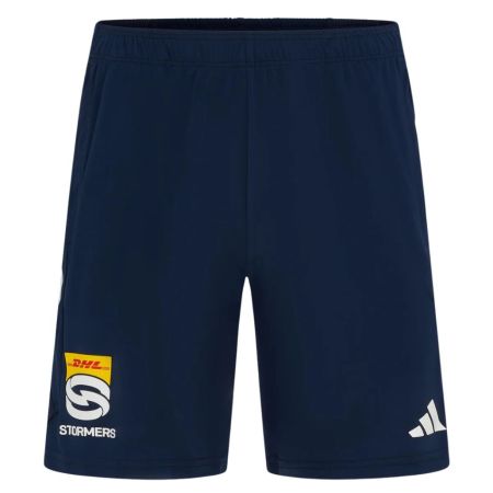 Stormers Navy Blue Rugby Gym Shorts 2025/2026 - Adidas