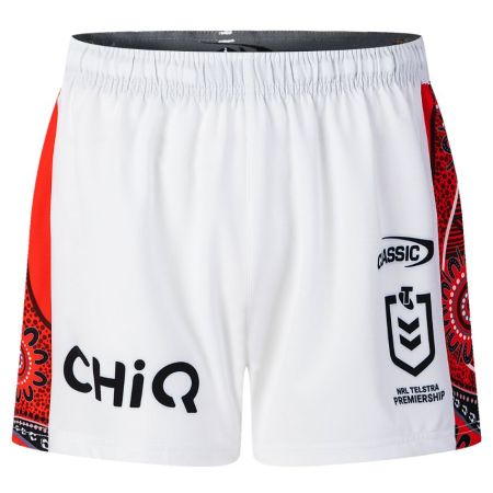 Dragons Indigenous Rugby Shorts NRL 2025 - Classic Sportswear