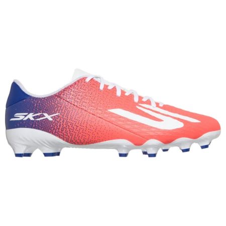 Skechers SKX 2 Club MG coral blue rugby boots rear view