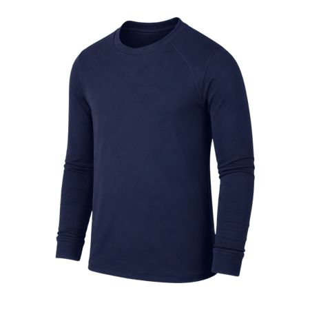 Child thermal rugby base layer navy, front view