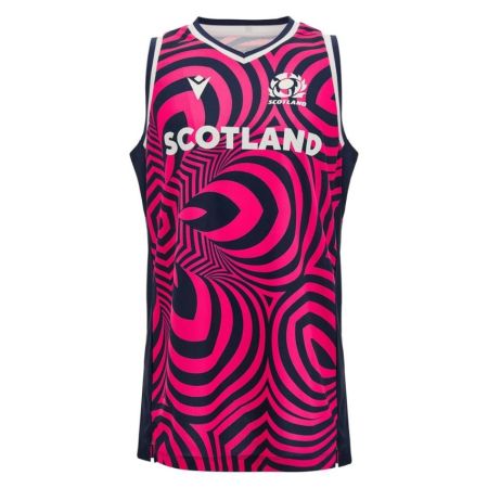 Scotland Rugby Training Sleeveless Shirt 2026-2027 Macron Adult