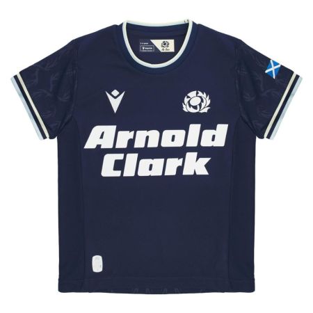 Scotland rugby home jersey baby 2026/2027 Macron navy blue front