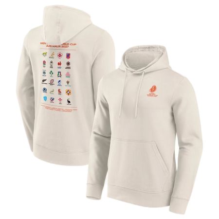 Off white rugby hoodie World Cup 2027 Australia front view