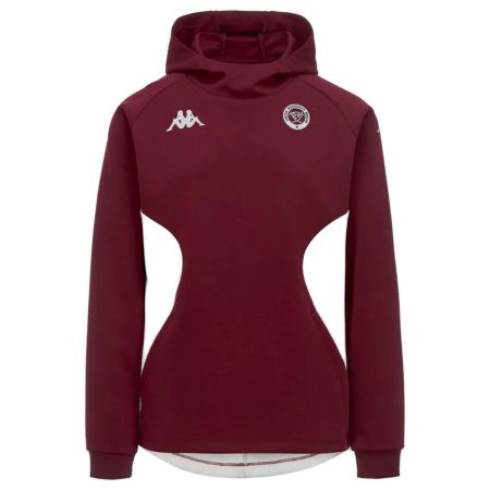 Mequat 2 UBB Junior burgundy Kappa hoodie front view