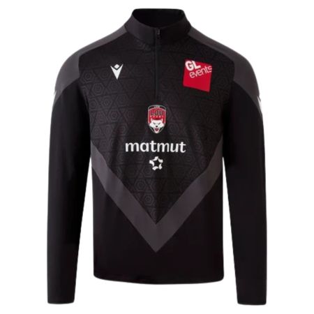 SWEAT 1/4 ZIP TRAINING ONLY LOU-NOIR-MACRON_TEK