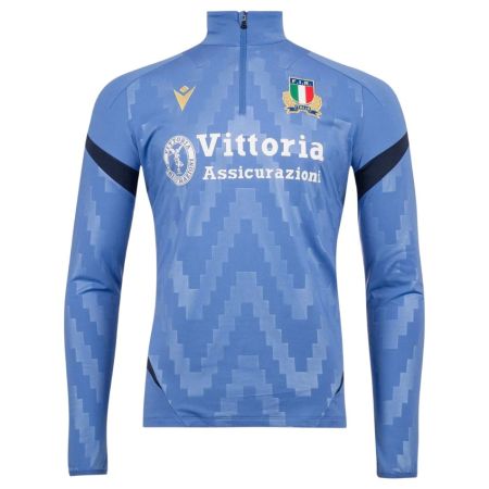 Italy Rugby 1/4 Zip Training Sweat 2025/2026 - Macron