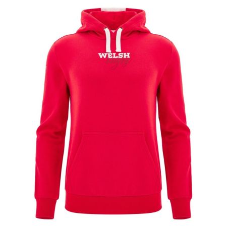 Rugby Cotton Fan Supporter Hoodie Wales 2025-2026 - Macron



