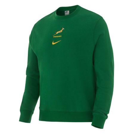 Nike Springboks green Gorge Green crew neck sweatshirt embroidered crest