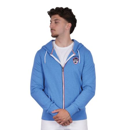 French Rugby Club Light Blue Zip Hoodie - Ruckfield