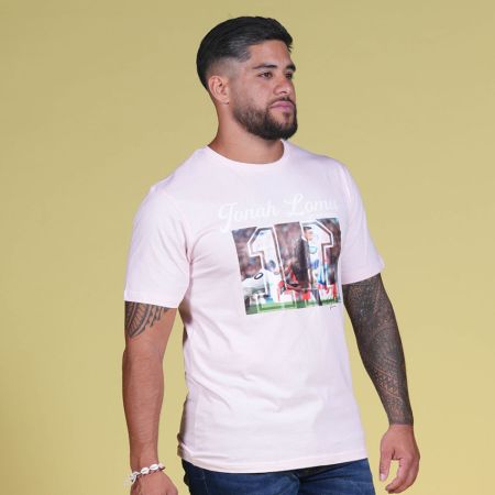 Jonah Lomu Rugby T-shirt Pink - Ruckfield