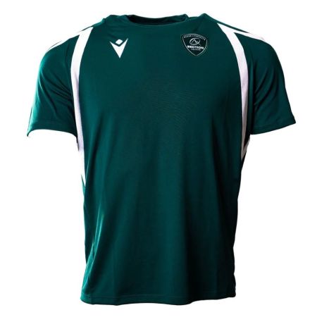 Green Section Paloise Staff children's rugby training T-shirt Macron front view