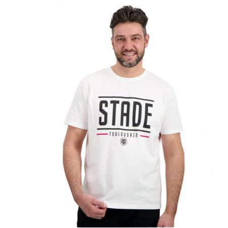 Men's Create Rugby T-shirt White - Stade Toulousain