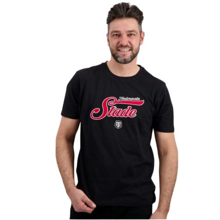 Men's Custom Rugby T-shirt Black - Stade Toulousain

