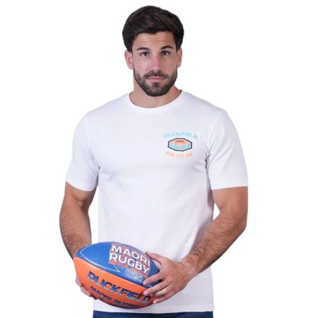 T-shirt Rugby Maori Rugby blanc - Ruckfield