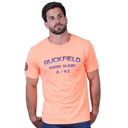 T-shirt Rugby Maori Rugby orange vif - Ruckfield