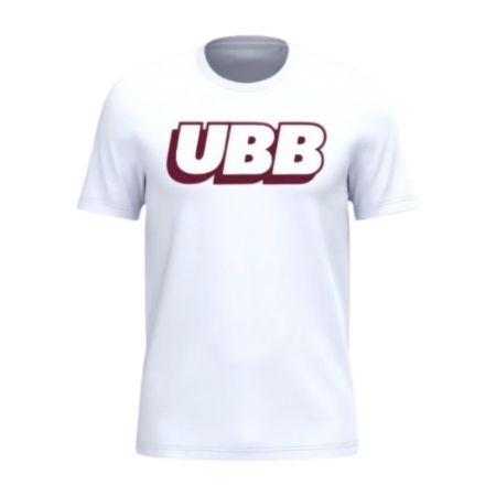 White Union Bordeaux-Bègles Kariban cotton jersey supporter t-shirt front view