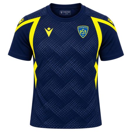 ASM Clermont children's rugby training jersey navy Macron 2026/27