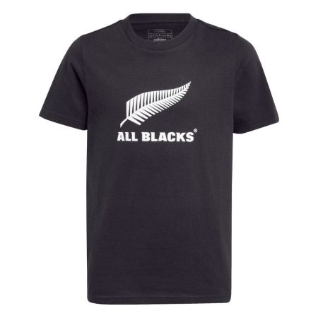 Kids All Blacks Black Rugby T-Shirt - Adidas