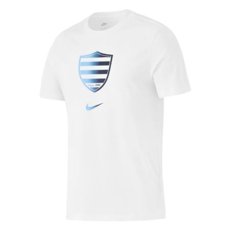 White Racing 92 Nike T-shirt navy blue gradient badge