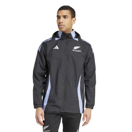 All Blacks 2024-2025 Zip Rugby Jacket - Adidas