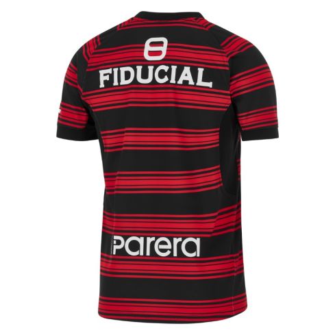 Toulouse ラグビーTシャツ Nike 8 FIDUCIAL Rugby T-shirt Stade Toulousain Graphic Black - Nike | boutique